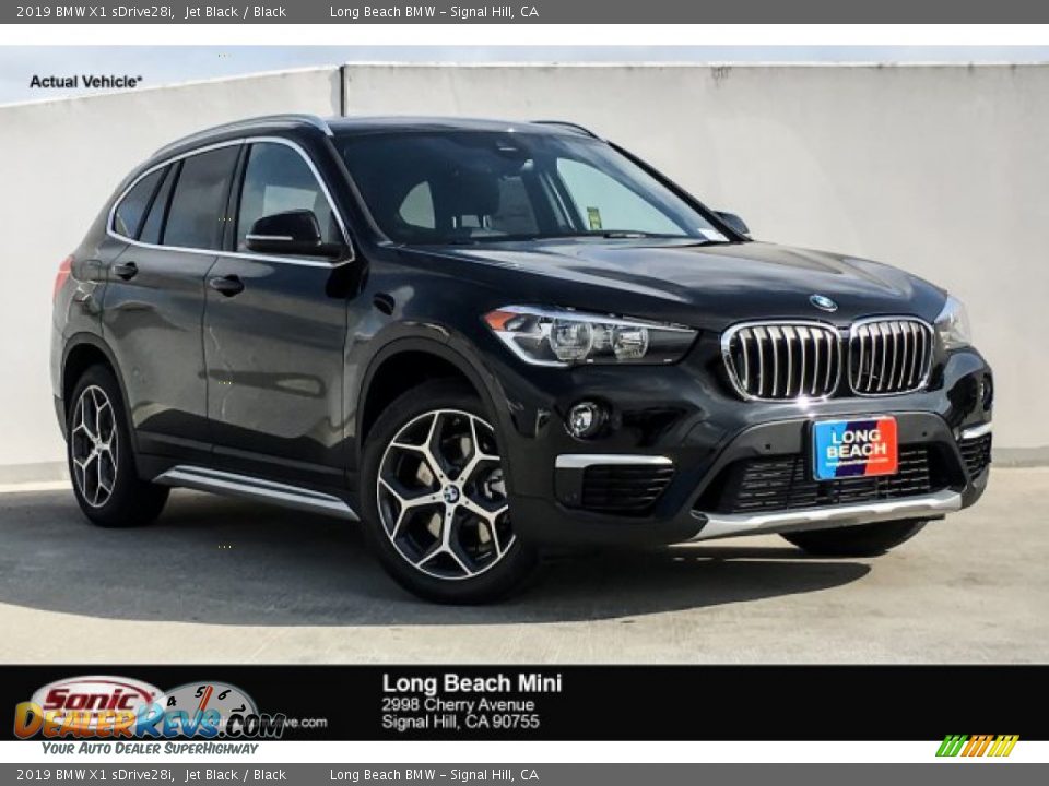 2019 BMW X1 sDrive28i Jet Black / Black Photo #1