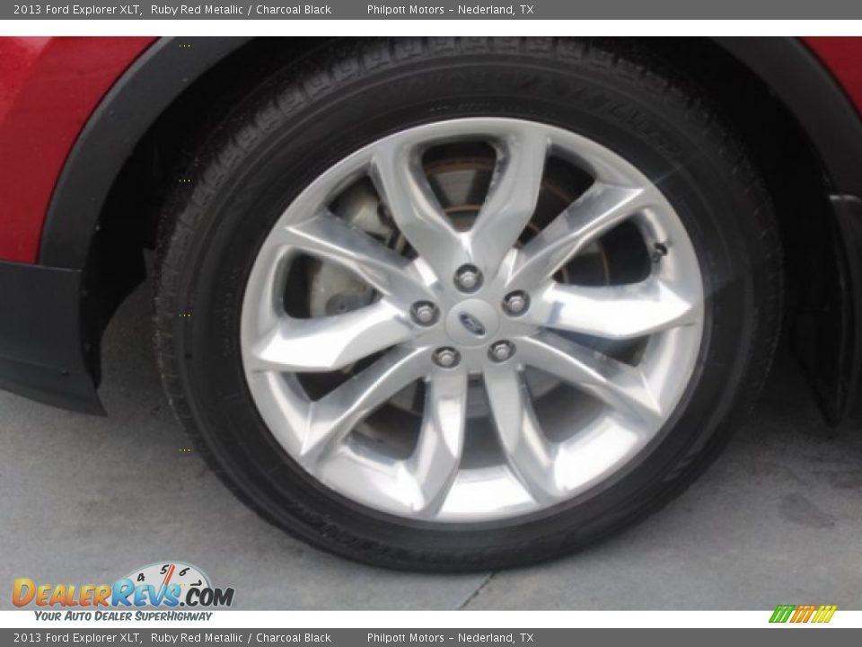 2013 Ford Explorer XLT Ruby Red Metallic / Charcoal Black Photo #5