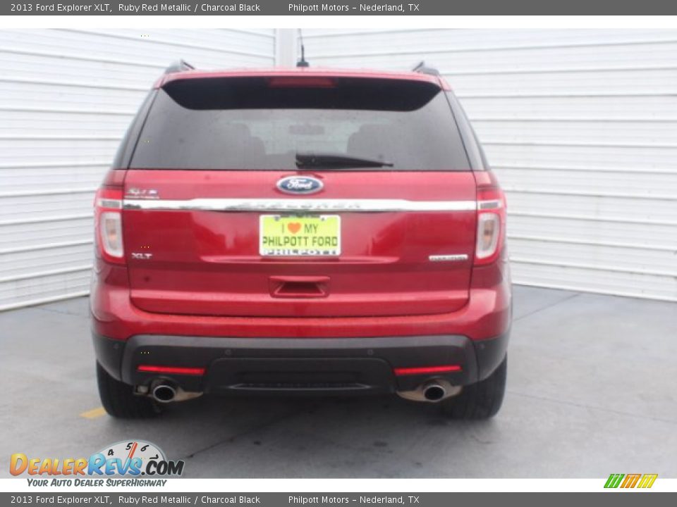 2013 Ford Explorer XLT Ruby Red Metallic / Charcoal Black Photo #8