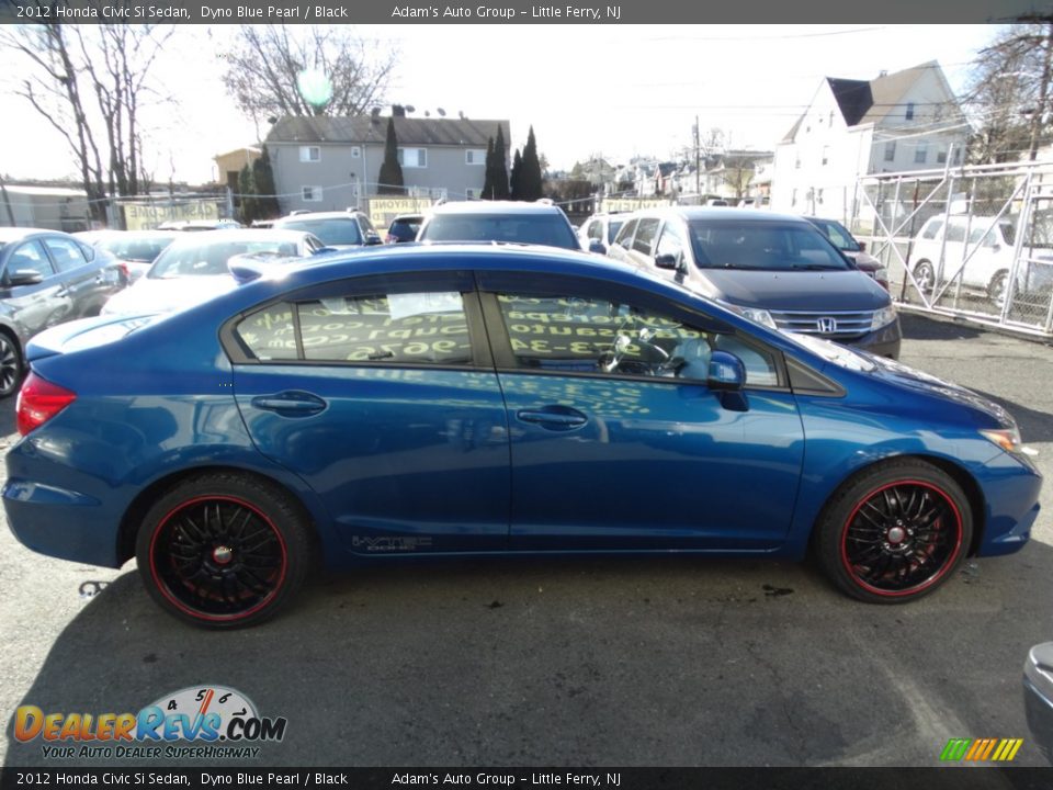 2012 Honda Civic Si Sedan Dyno Blue Pearl / Black Photo #4