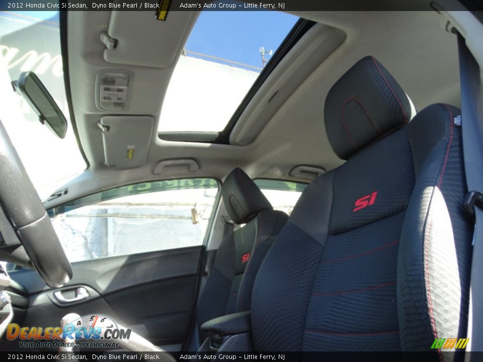 2012 Honda Civic Si Sedan Dyno Blue Pearl / Black Photo #10