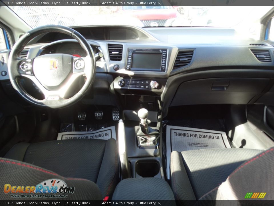 2012 Honda Civic Si Sedan Dyno Blue Pearl / Black Photo #11