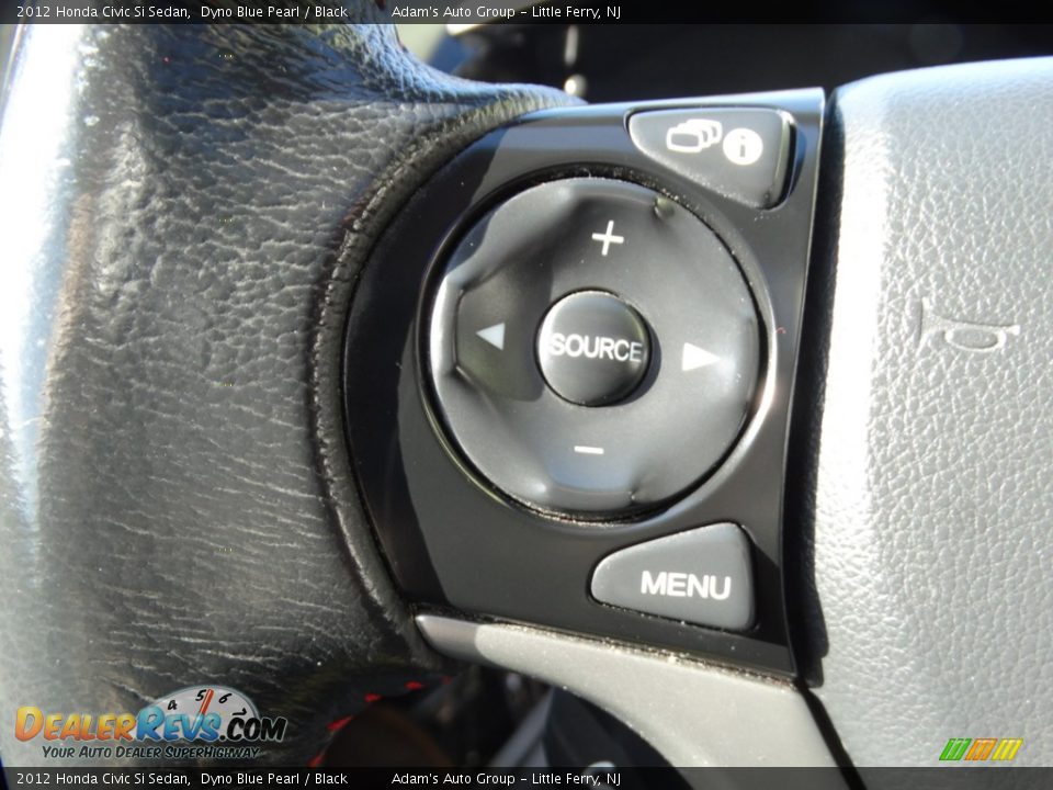 2012 Honda Civic Si Sedan Dyno Blue Pearl / Black Photo #13