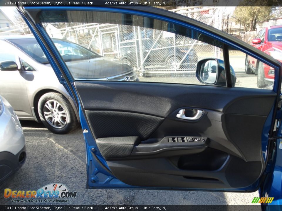 2012 Honda Civic Si Sedan Dyno Blue Pearl / Black Photo #20