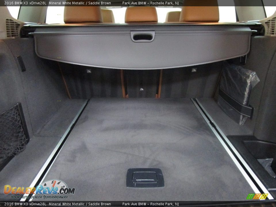 2016 BMW X3 xDrive28i Mineral White Metallic / Saddle Brown Photo #20