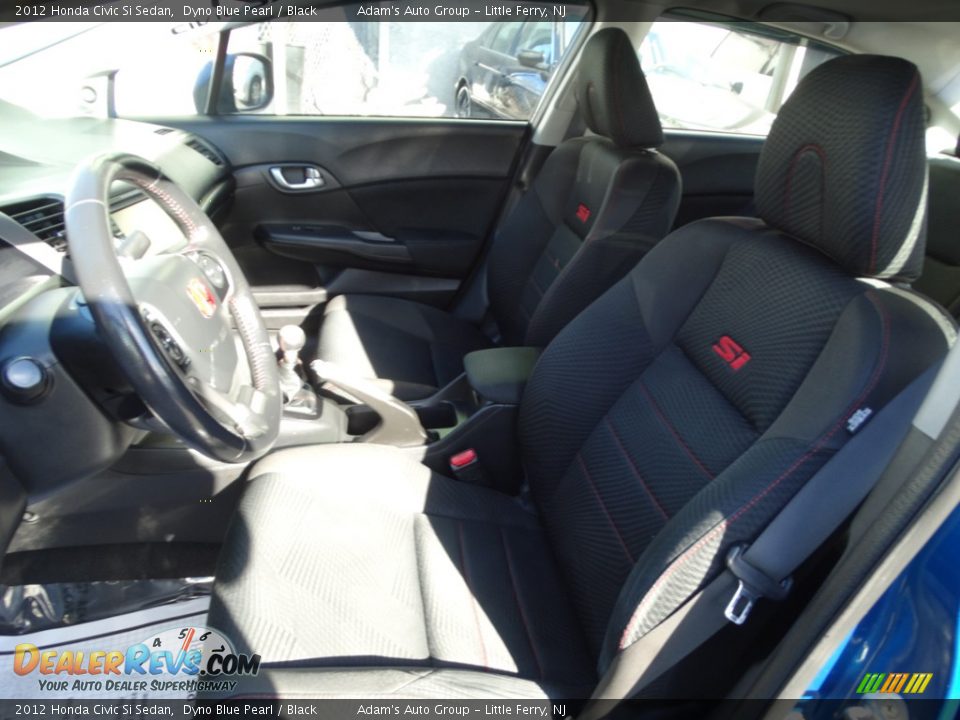 2012 Honda Civic Si Sedan Dyno Blue Pearl / Black Photo #22