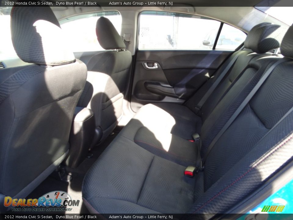 2012 Honda Civic Si Sedan Dyno Blue Pearl / Black Photo #24