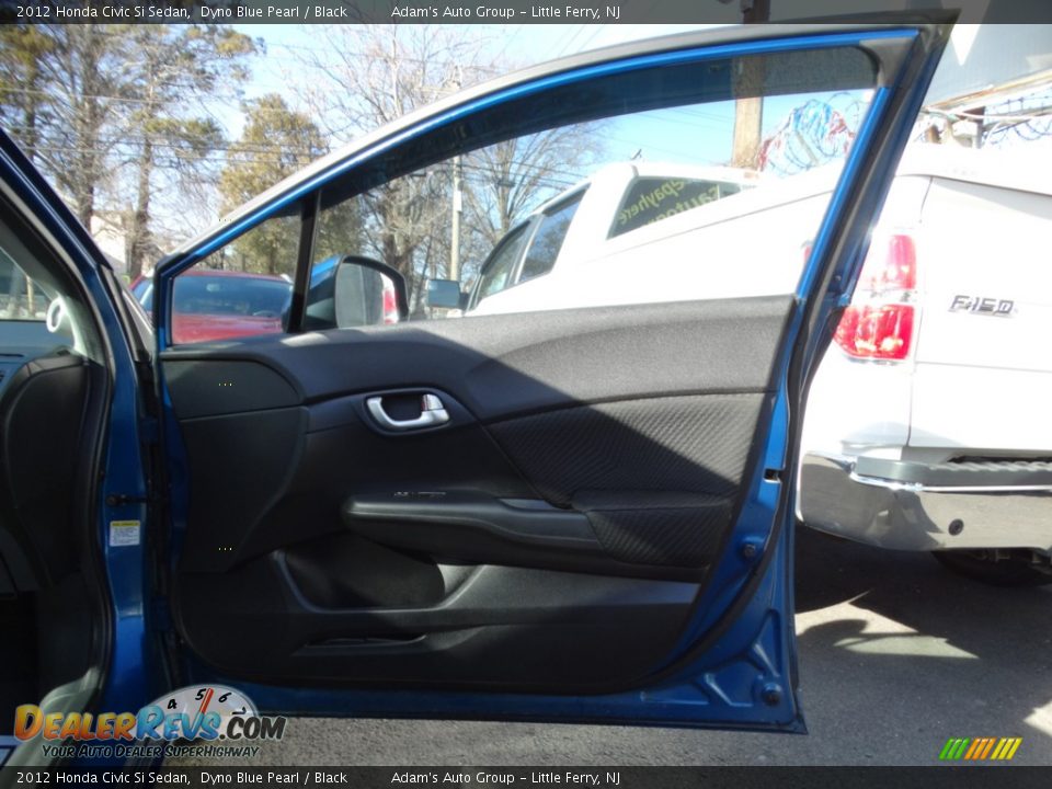 2012 Honda Civic Si Sedan Dyno Blue Pearl / Black Photo #28