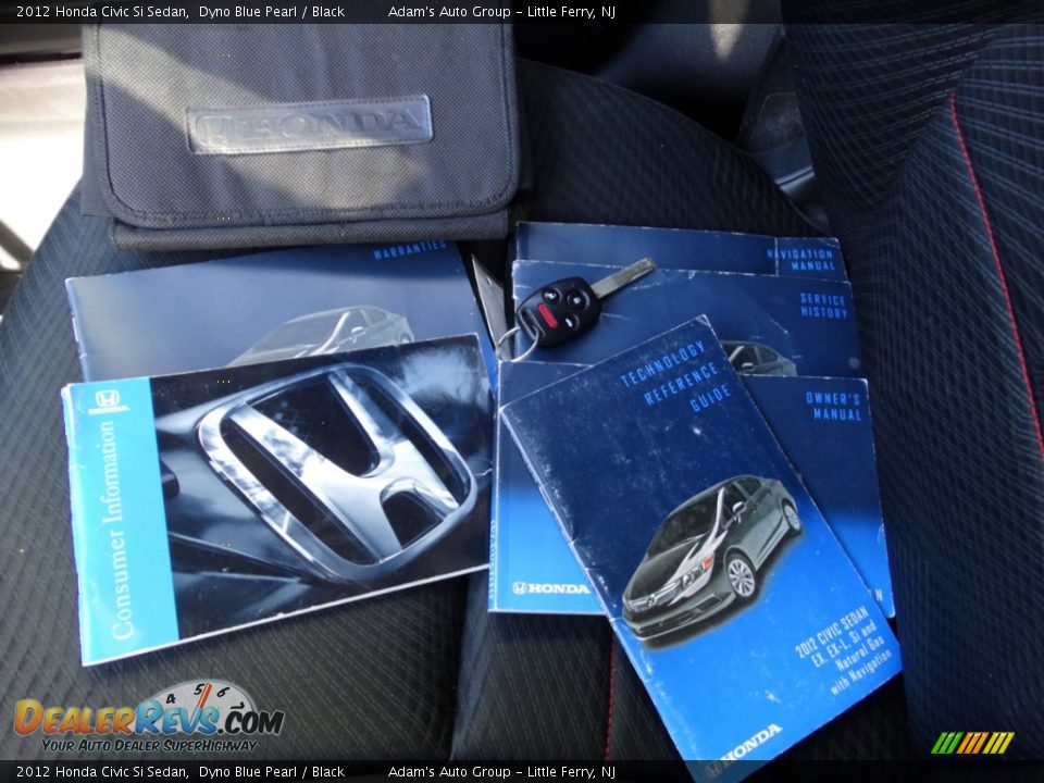 2012 Honda Civic Si Sedan Dyno Blue Pearl / Black Photo #30