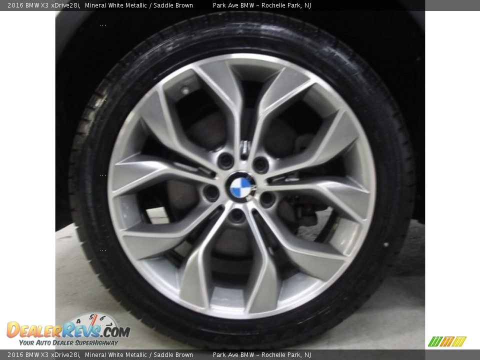 2016 BMW X3 xDrive28i Mineral White Metallic / Saddle Brown Photo #28