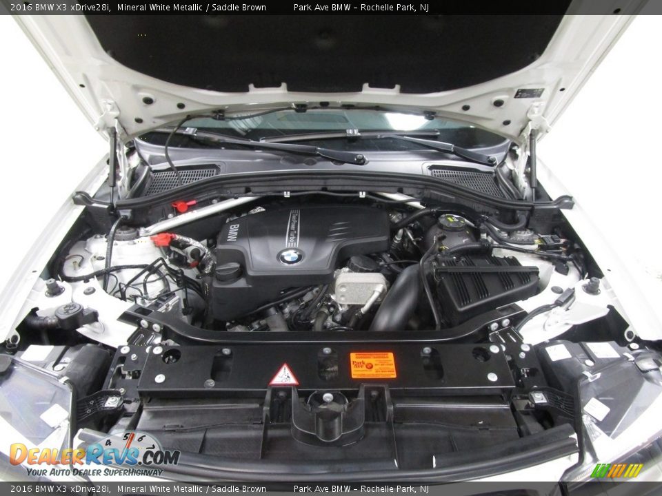 2016 BMW X3 xDrive28i Mineral White Metallic / Saddle Brown Photo #29