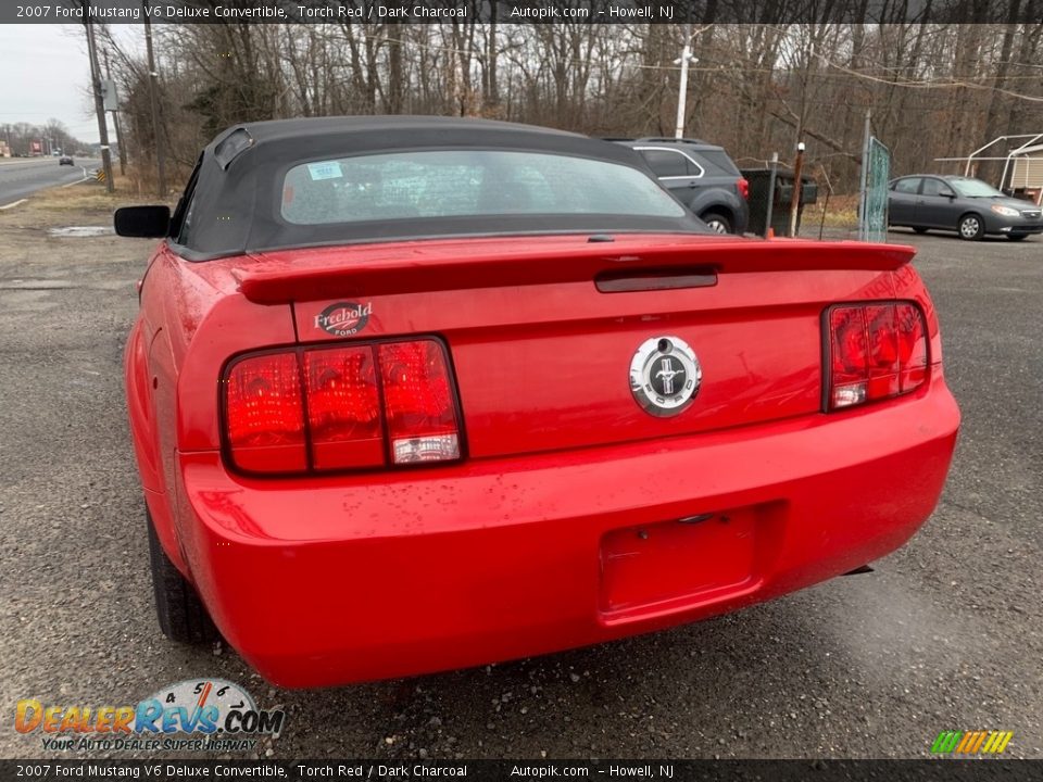 2007 Ford Mustang V6 Deluxe Convertible Torch Red / Dark Charcoal Photo #5