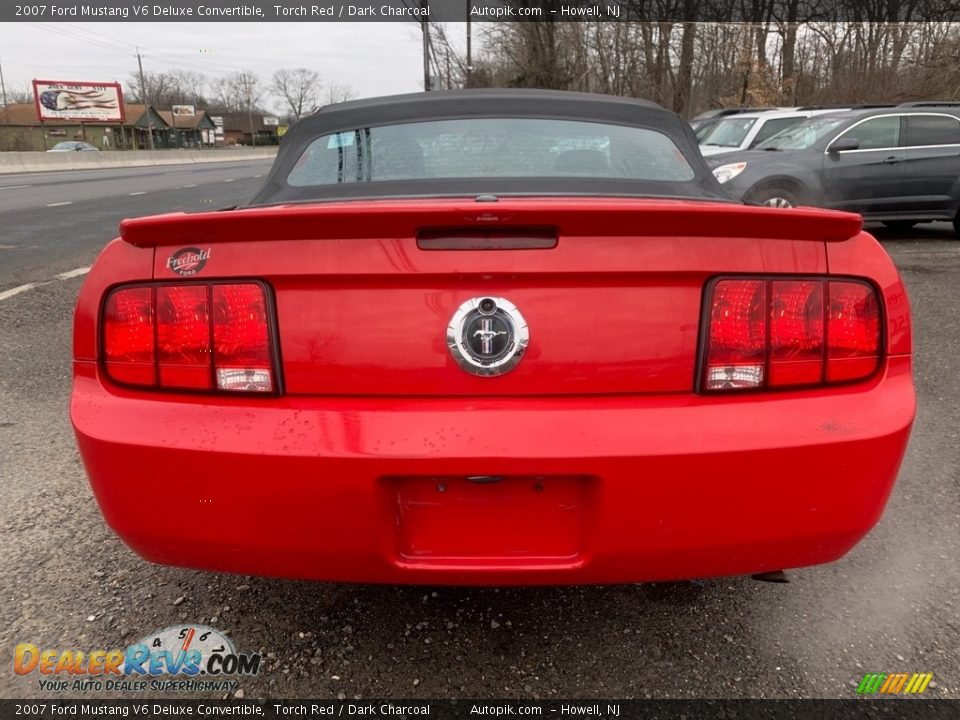 2007 Ford Mustang V6 Deluxe Convertible Torch Red / Dark Charcoal Photo #6