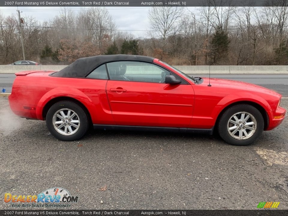 2007 Ford Mustang V6 Deluxe Convertible Torch Red / Dark Charcoal Photo #9