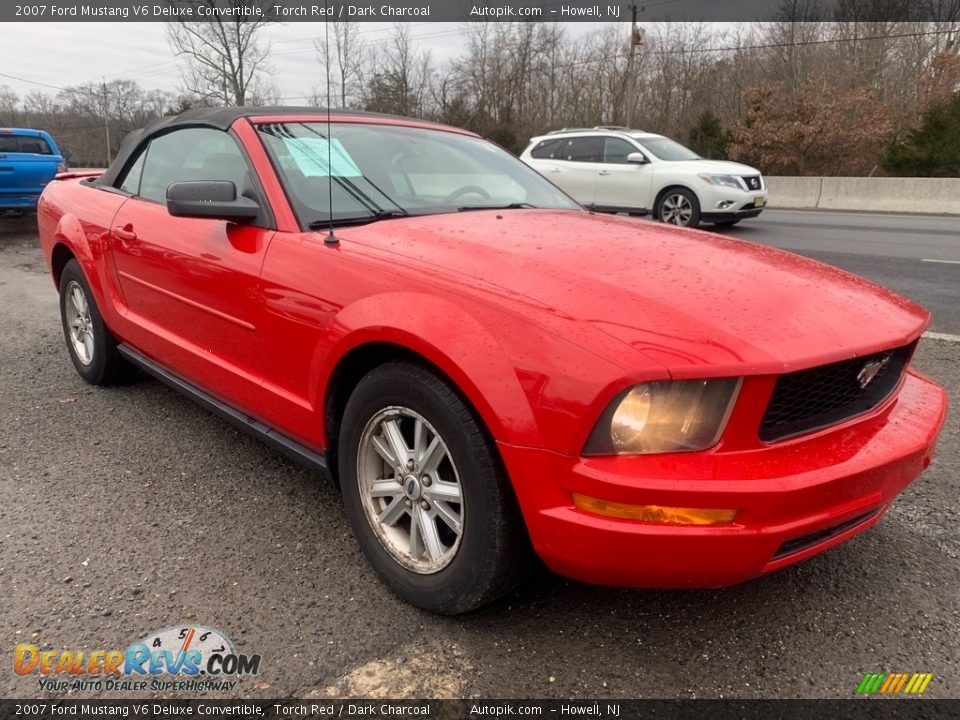 2007 Ford Mustang V6 Deluxe Convertible Torch Red / Dark Charcoal Photo #10