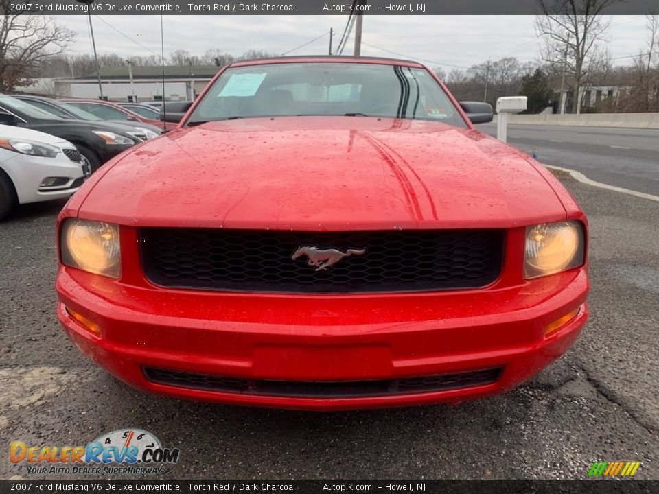 2007 Ford Mustang V6 Deluxe Convertible Torch Red / Dark Charcoal Photo #11