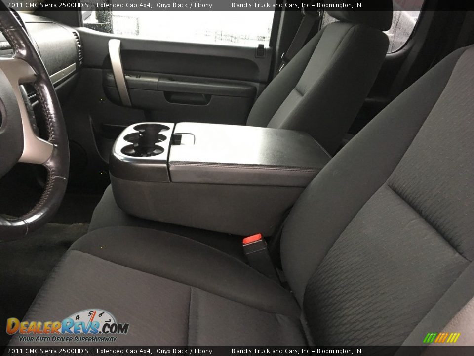 2011 GMC Sierra 2500HD SLE Extended Cab 4x4 Onyx Black / Ebony Photo #6