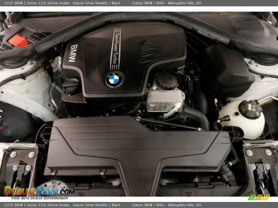 2015 BMW 3 Series 320i xDrive Sedan Glacier Silver Metallic / Black Photo #21