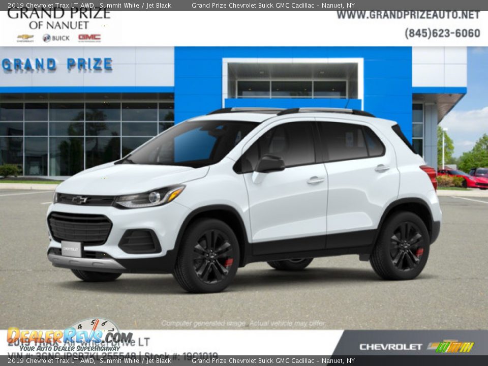 2019 Chevrolet Trax LT AWD Summit White / Jet Black Photo #2