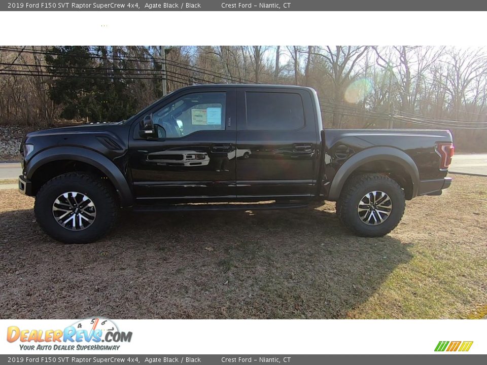 2019 Ford F150 SVT Raptor SuperCrew 4x4 Agate Black / Black Photo #4
