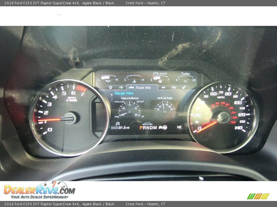 2019 Ford F150 SVT Raptor SuperCrew 4x4 Agate Black / Black Photo #16