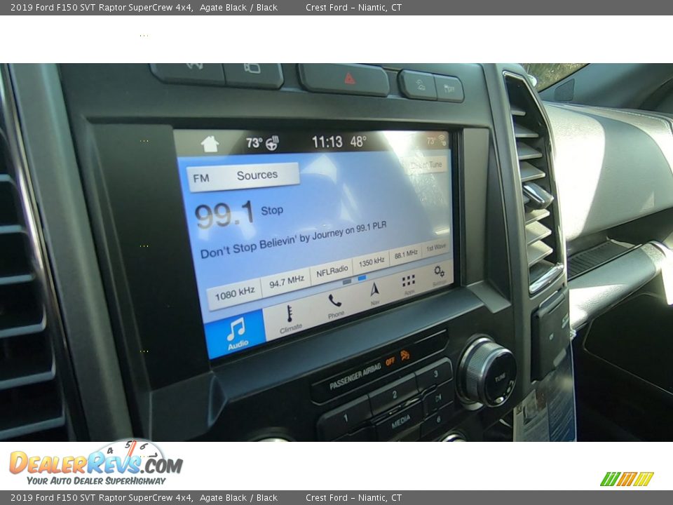 2019 Ford F150 SVT Raptor SuperCrew 4x4 Agate Black / Black Photo #17