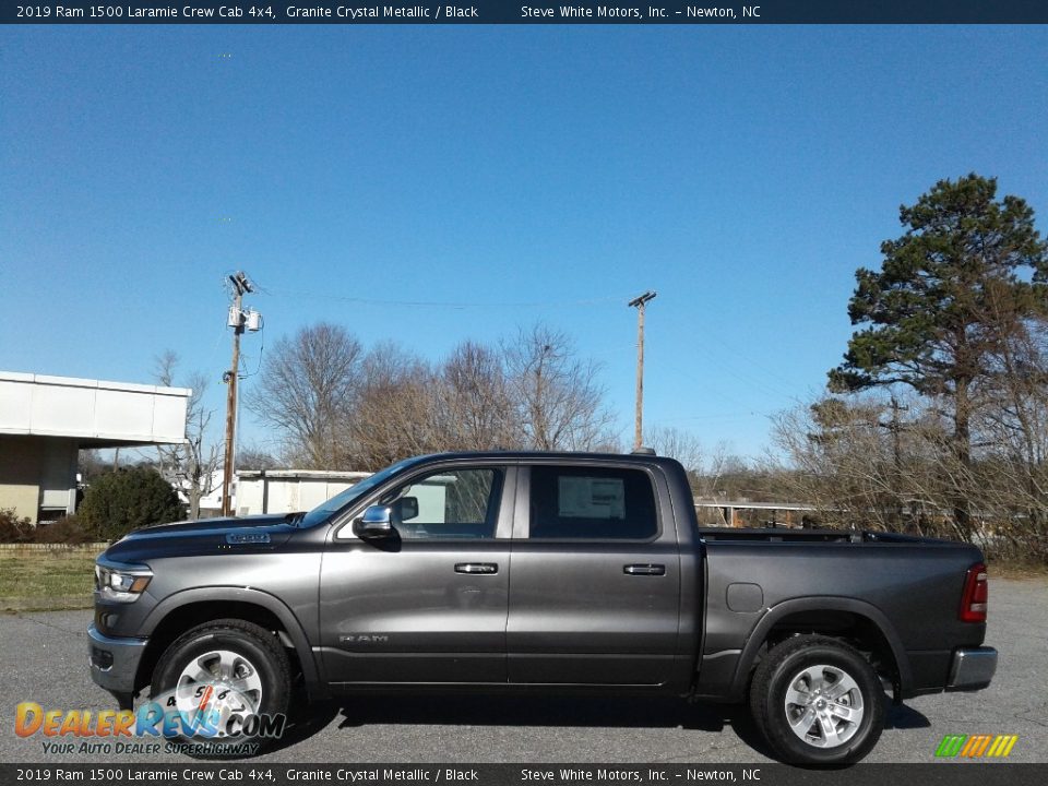 2019 Ram 1500 Laramie Crew Cab 4x4 Granite Crystal Metallic / Black Photo #1