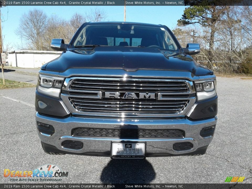 2019 Ram 1500 Laramie Crew Cab 4x4 Granite Crystal Metallic / Black Photo #3