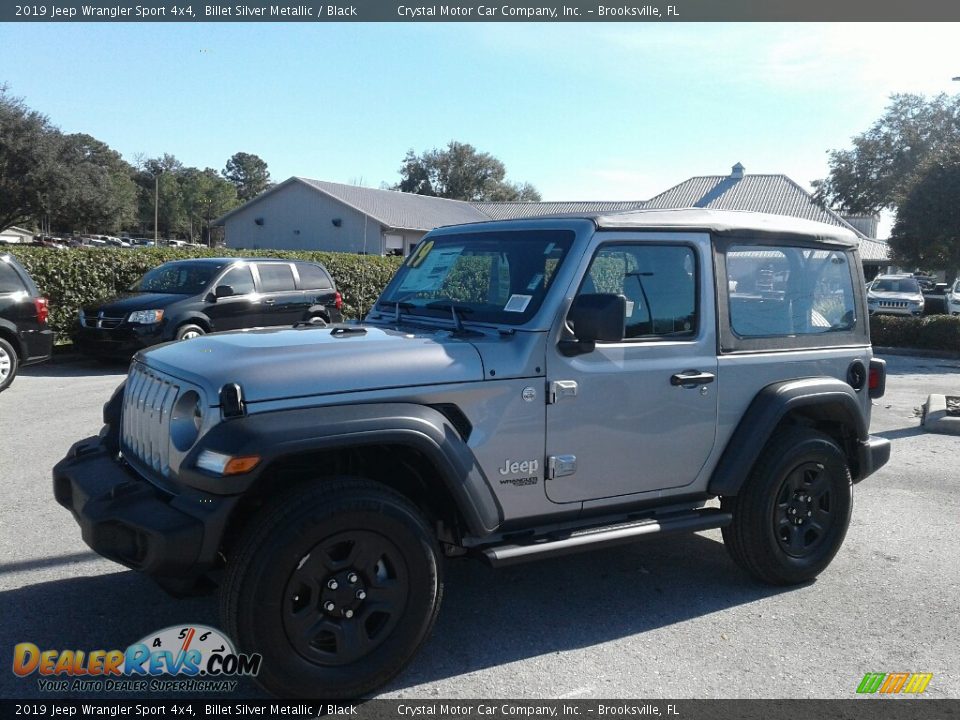 2019 Jeep Wrangler Sport 4x4 Billet Silver Metallic / Black Photo #1