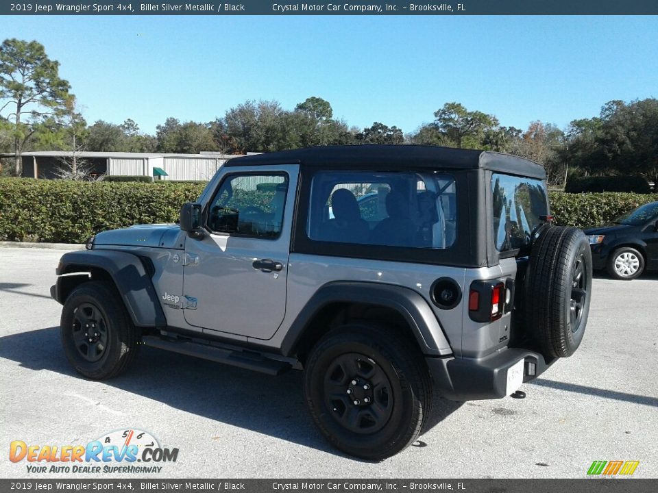 2019 Jeep Wrangler Sport 4x4 Billet Silver Metallic / Black Photo #3