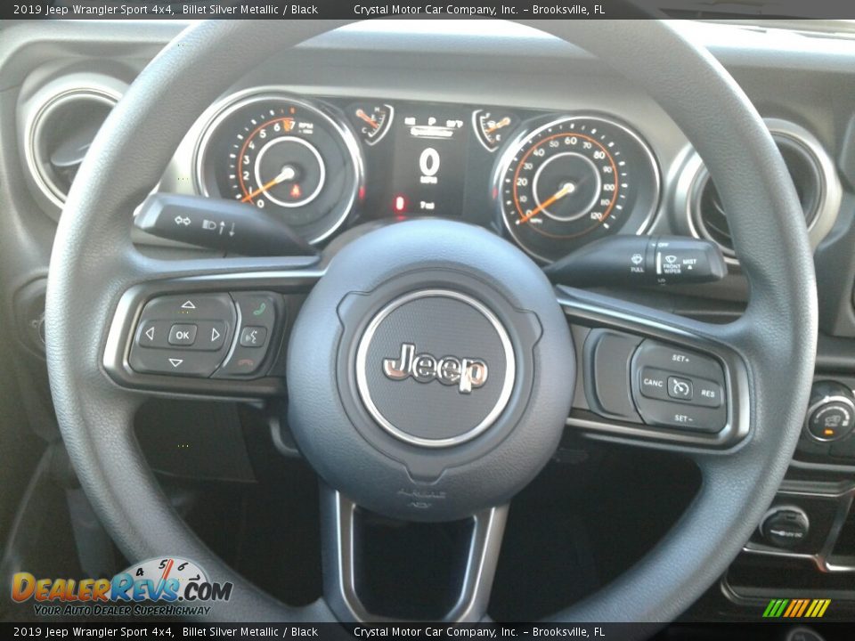2019 Jeep Wrangler Sport 4x4 Billet Silver Metallic / Black Photo #14