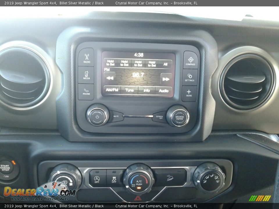 2019 Jeep Wrangler Sport 4x4 Billet Silver Metallic / Black Photo #15