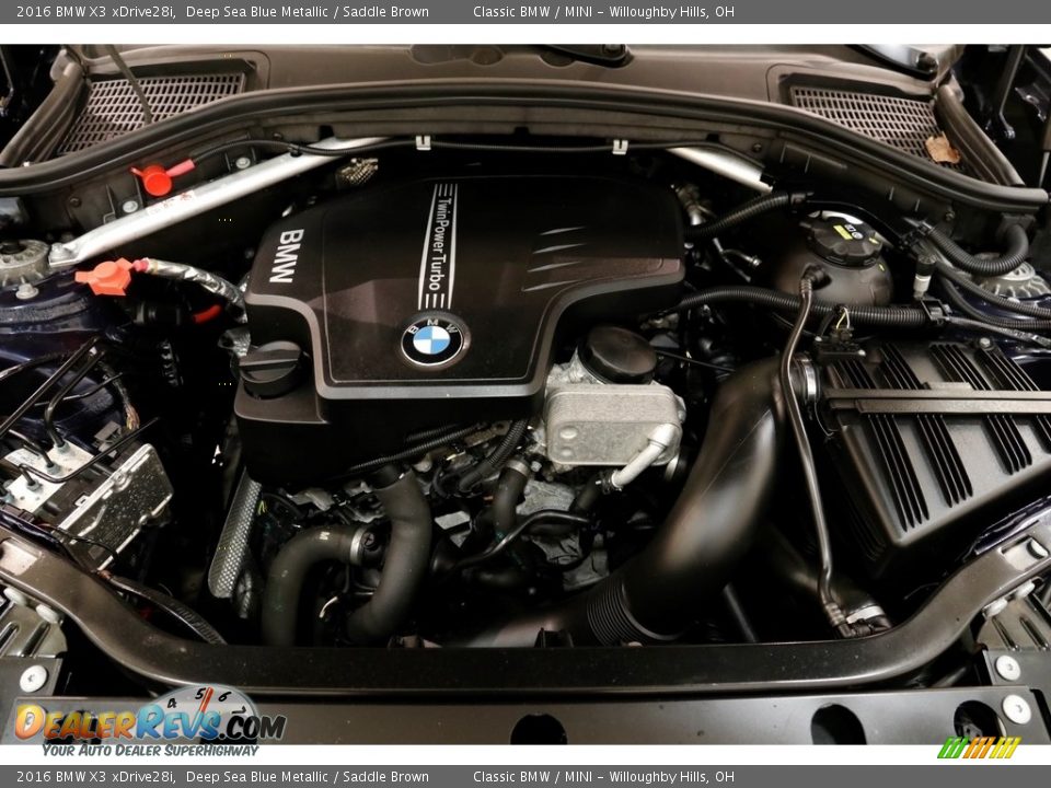 2016 BMW X3 xDrive28i Deep Sea Blue Metallic / Saddle Brown Photo #21