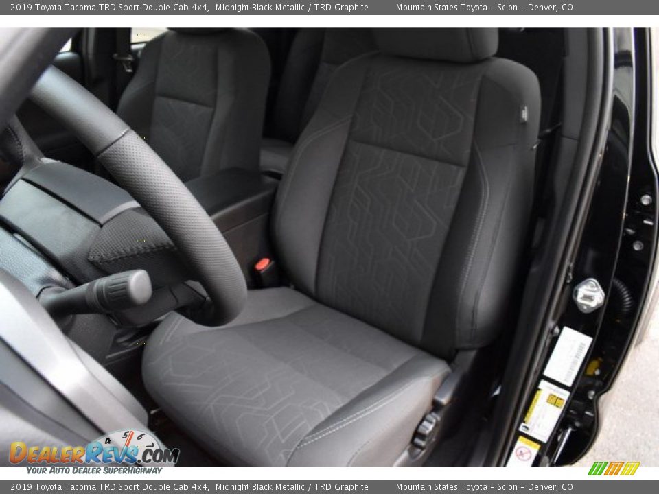 2019 Toyota Tacoma TRD Sport Double Cab 4x4 Midnight Black Metallic / TRD Graphite Photo #7