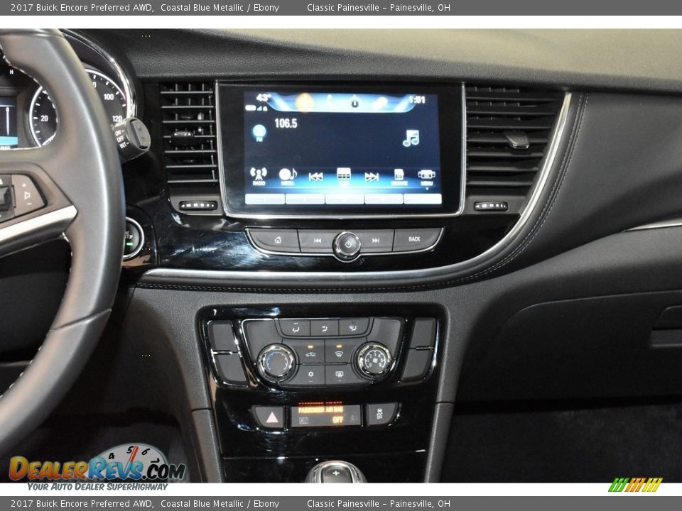 2017 Buick Encore Preferred AWD Coastal Blue Metallic / Ebony Photo #13