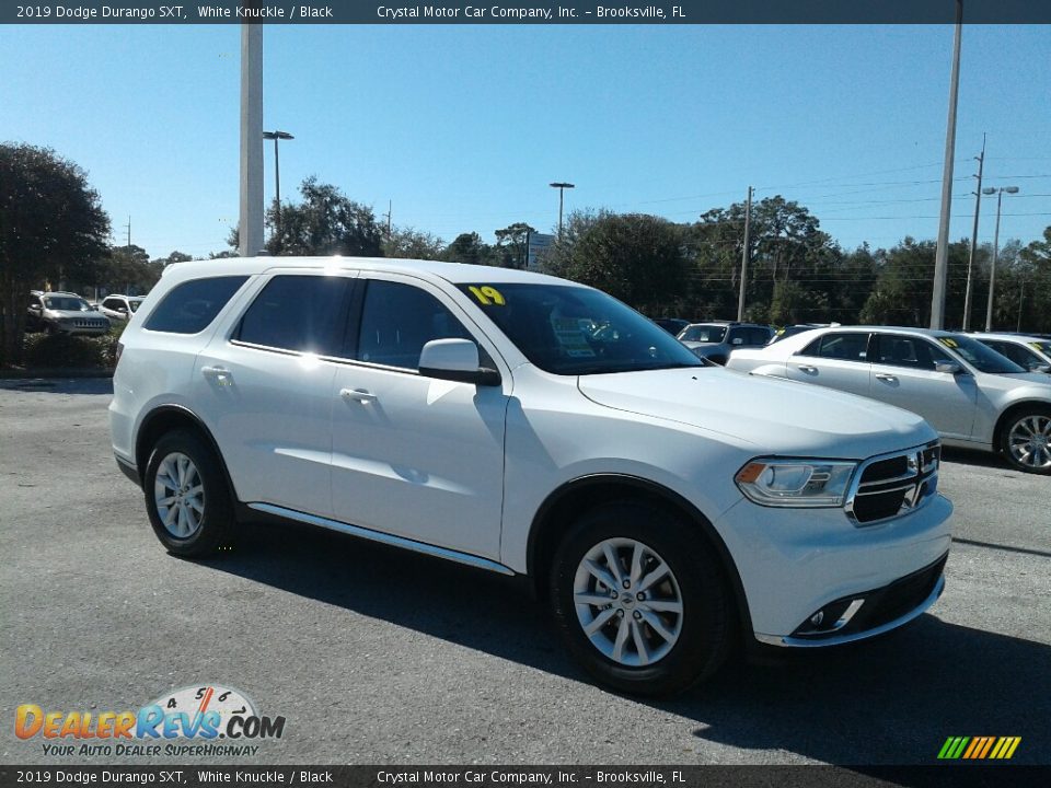 2019 Dodge Durango SXT White Knuckle / Black Photo #7