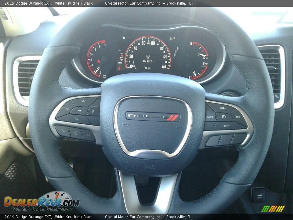 2019 Dodge Durango SXT White Knuckle / Black Photo #14