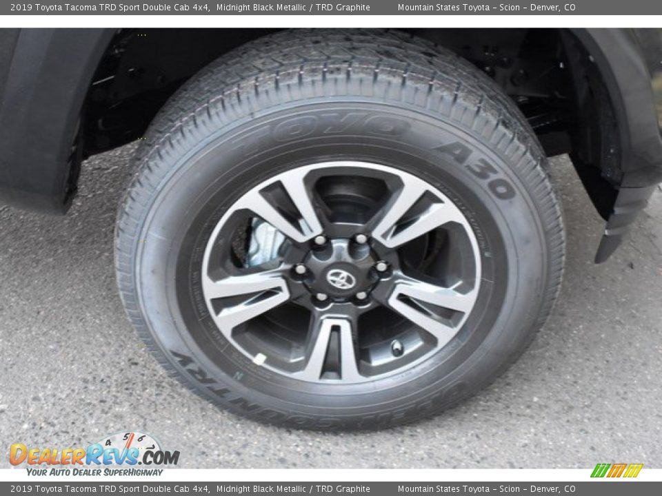 2019 Toyota Tacoma TRD Sport Double Cab 4x4 Midnight Black Metallic / TRD Graphite Photo #35