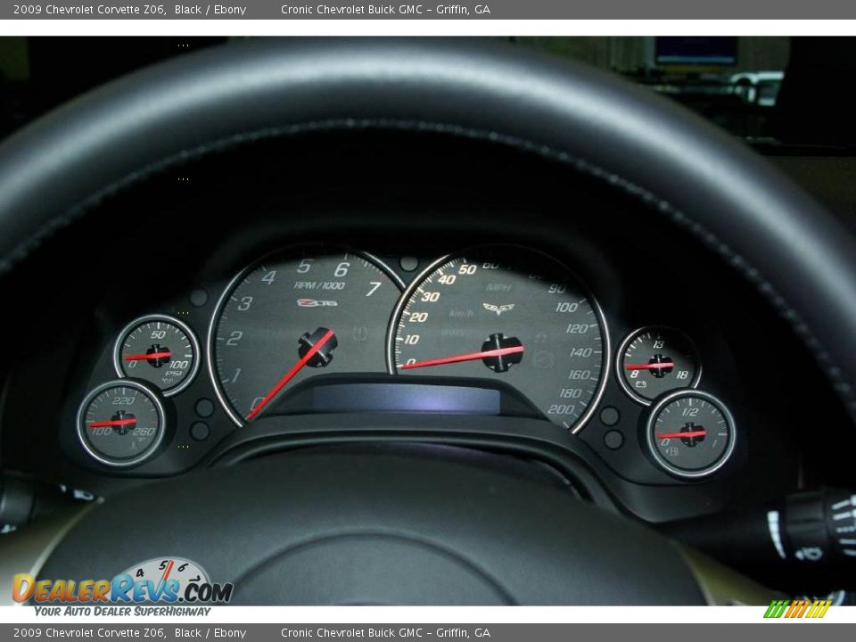 2009 Chevrolet Corvette Z06 Black / Ebony Photo #17
