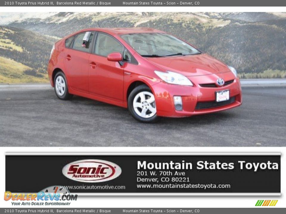 2010 Toyota Prius Hybrid III Barcelona Red Metallic / Bisque Photo #1