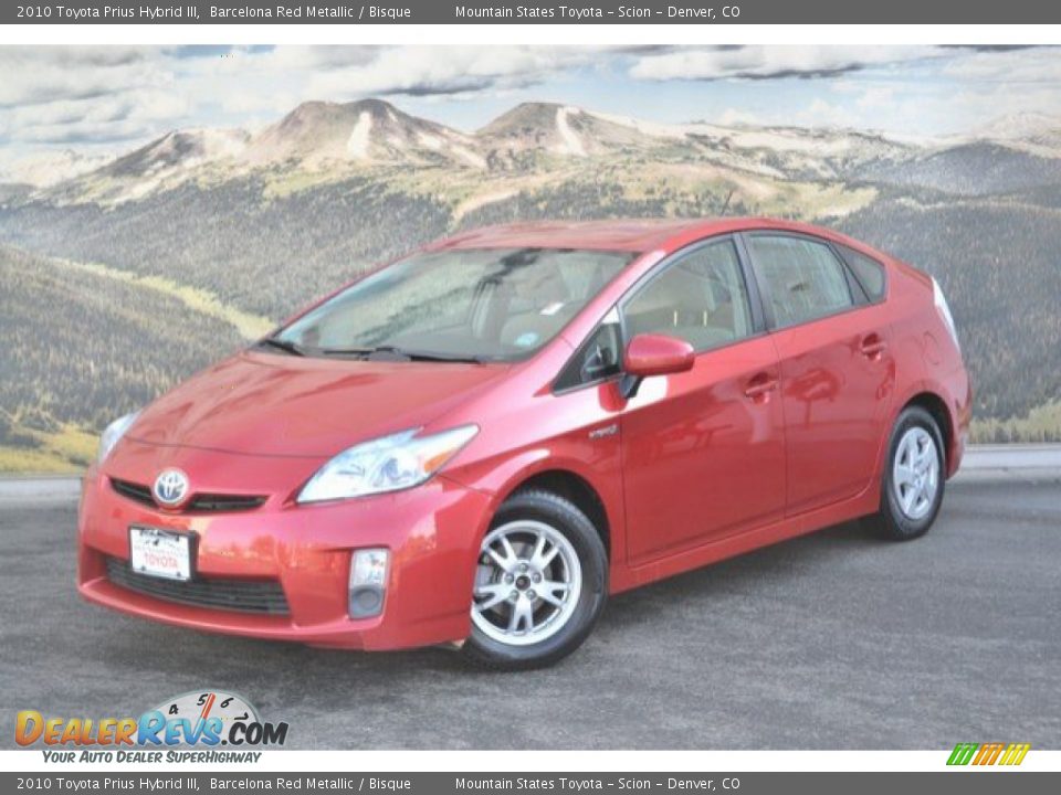 2010 Toyota Prius Hybrid III Barcelona Red Metallic / Bisque Photo #5