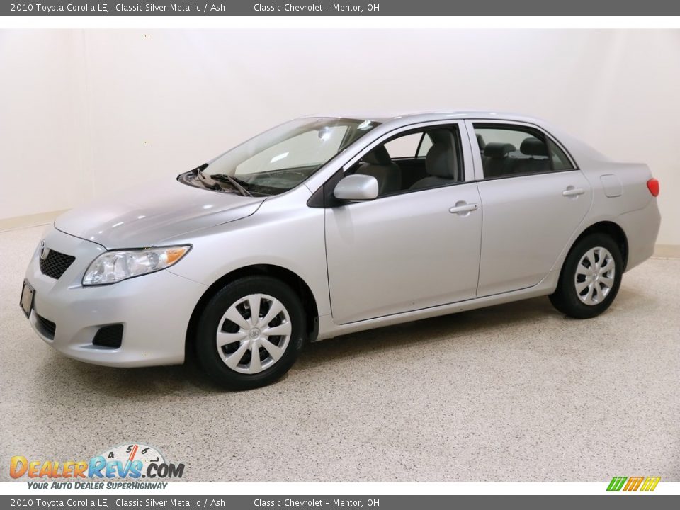 2010 Toyota Corolla LE Classic Silver Metallic / Ash Photo #3