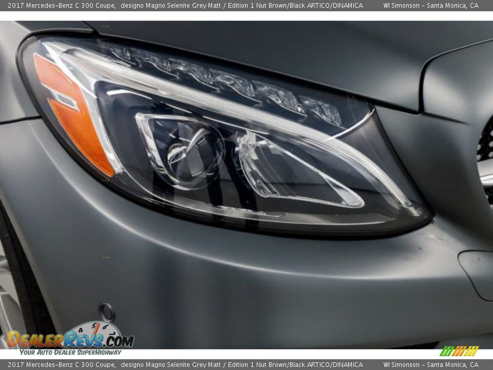 2017 Mercedes-Benz C 300 Coupe designo Magno Selenite Grey Matt / Edition 1 Nut Brown/Black ARTICO/DINAMICA Photo #3