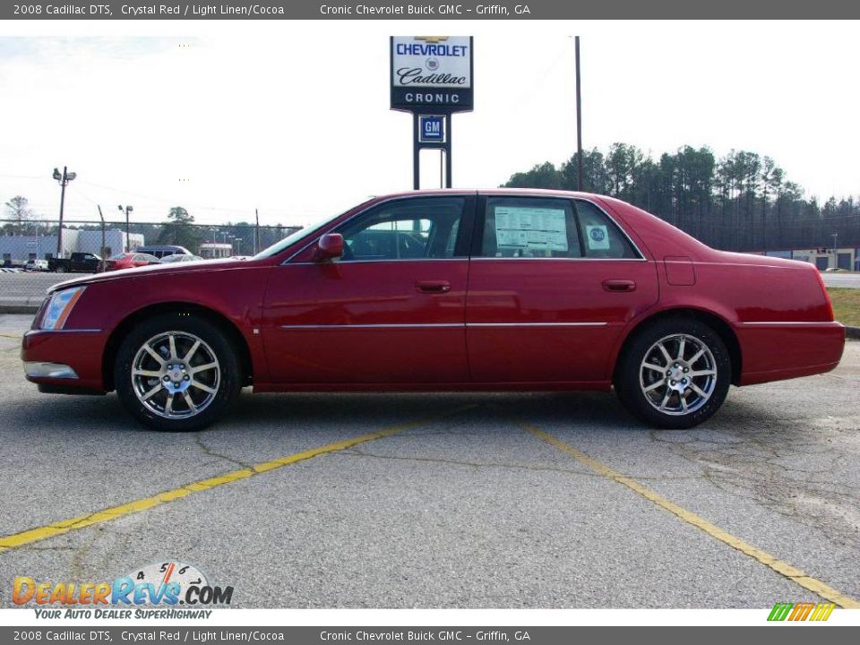2008 Cadillac DTS Crystal Red / Light Linen/Cocoa Photo #1