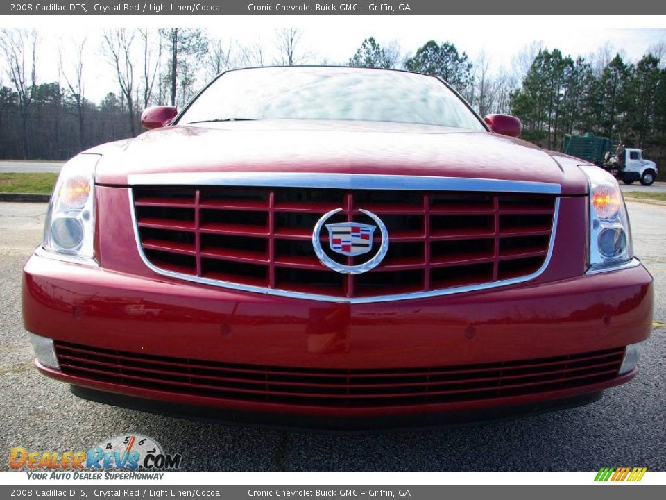 2008 Cadillac DTS Crystal Red / Light Linen/Cocoa Photo #3