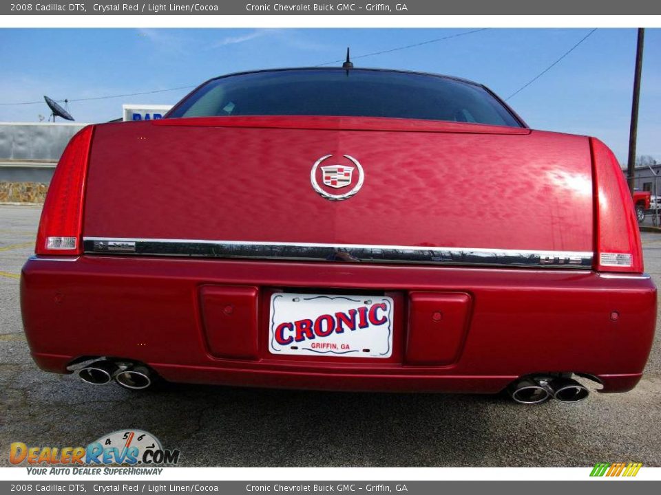 2008 Cadillac DTS Crystal Red / Light Linen/Cocoa Photo #7