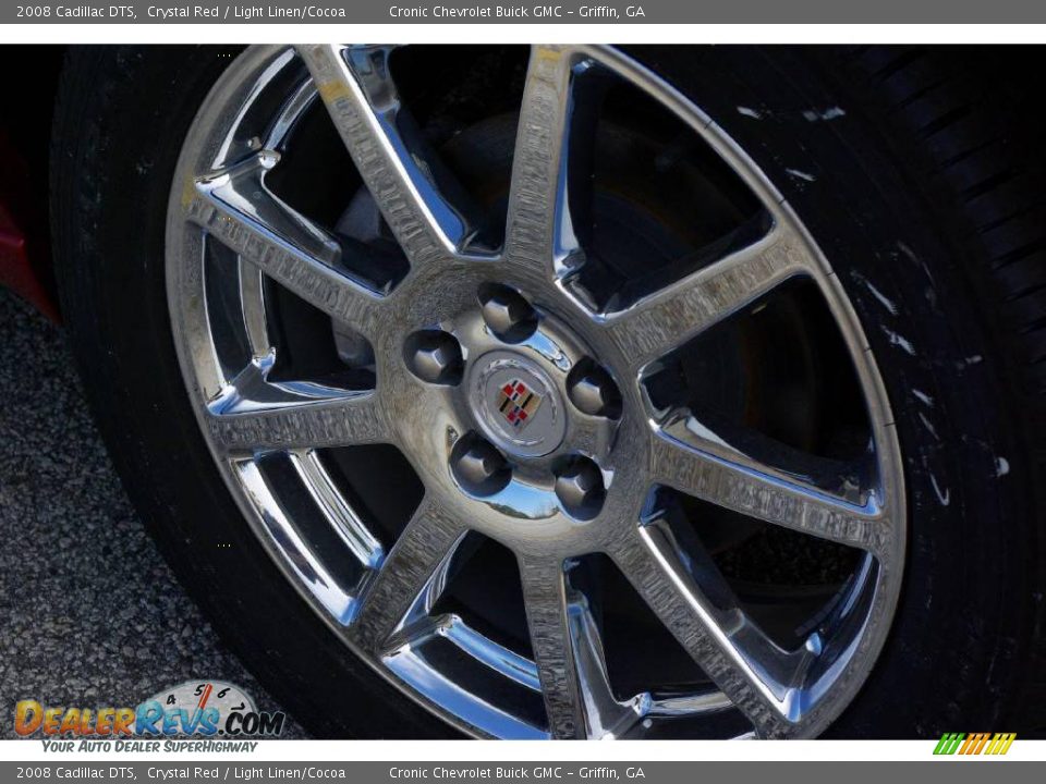 2008 Cadillac DTS Crystal Red / Light Linen/Cocoa Photo #9