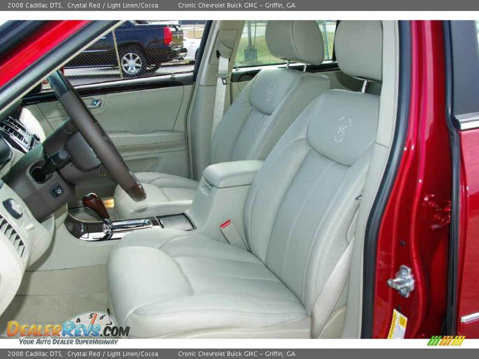 2008 Cadillac DTS Crystal Red / Light Linen/Cocoa Photo #11