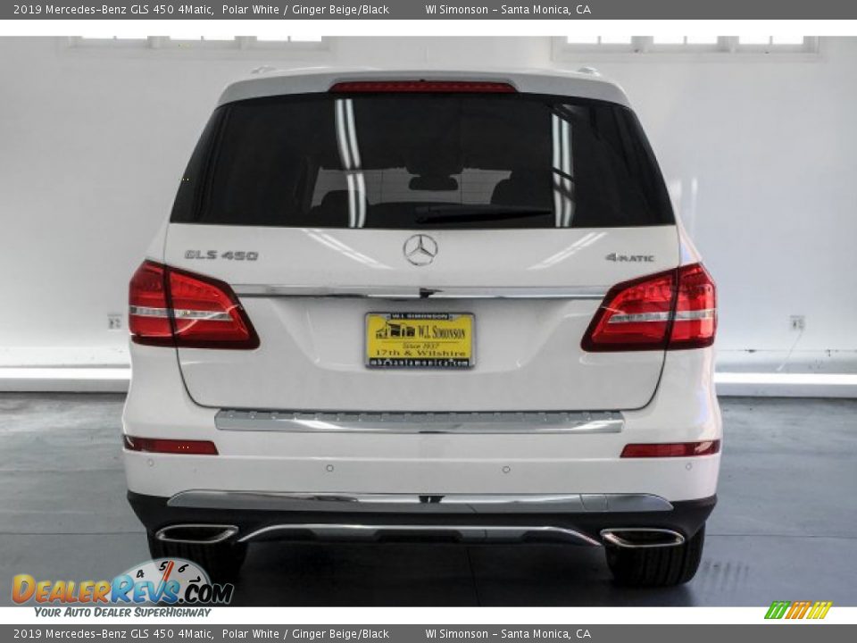 2019 Mercedes-Benz GLS 450 4Matic Polar White / Ginger Beige/Black Photo #3