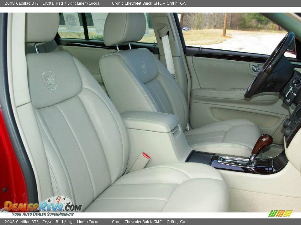 2008 Cadillac DTS Crystal Red / Light Linen/Cocoa Photo #12